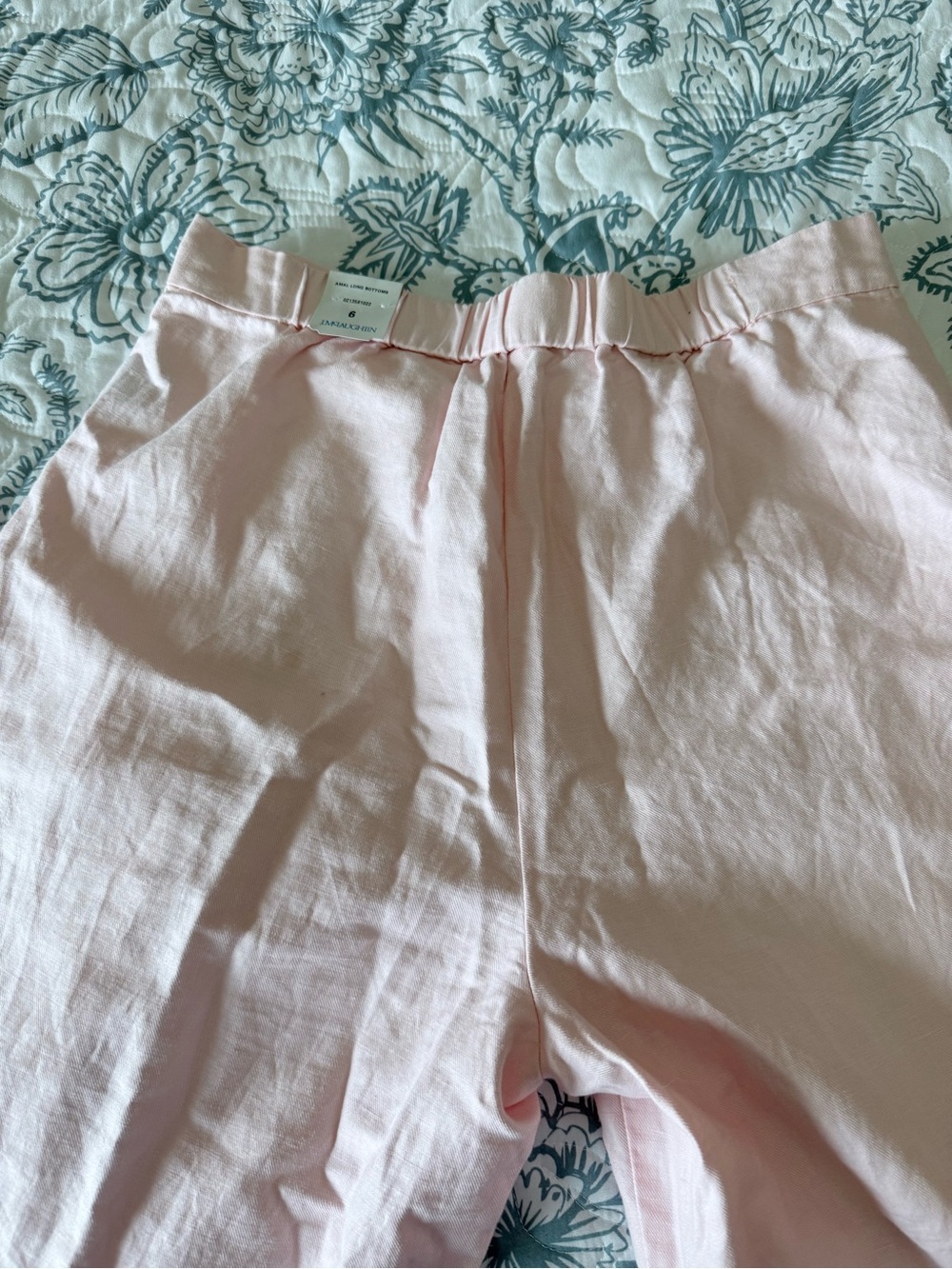 J McLaughlin NWT Amal Wide Leg Pink Pants Trousers size 6 - Linen Cotton -Classy - Picture 8 of 9